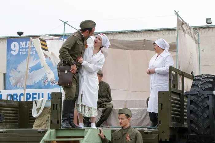 Театрализованная постановка "Шёл солдат"